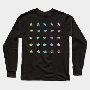 Journal sticker happy stars Long Sleeve T-Shirt